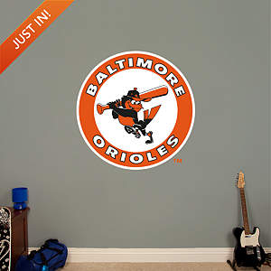 Baltimore Orioles Classic Logo Fathead Wall Decal